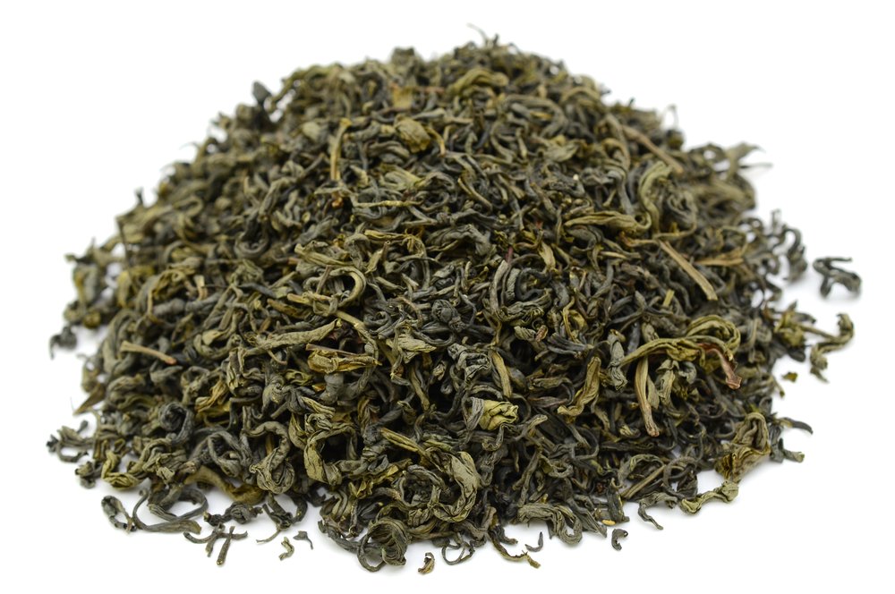 Pile,Of,Green,Tea,Isolated,On,White,Background